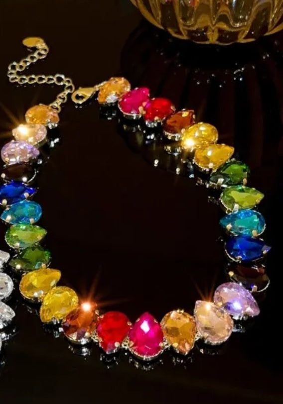 Multi oil gold choker 1245
