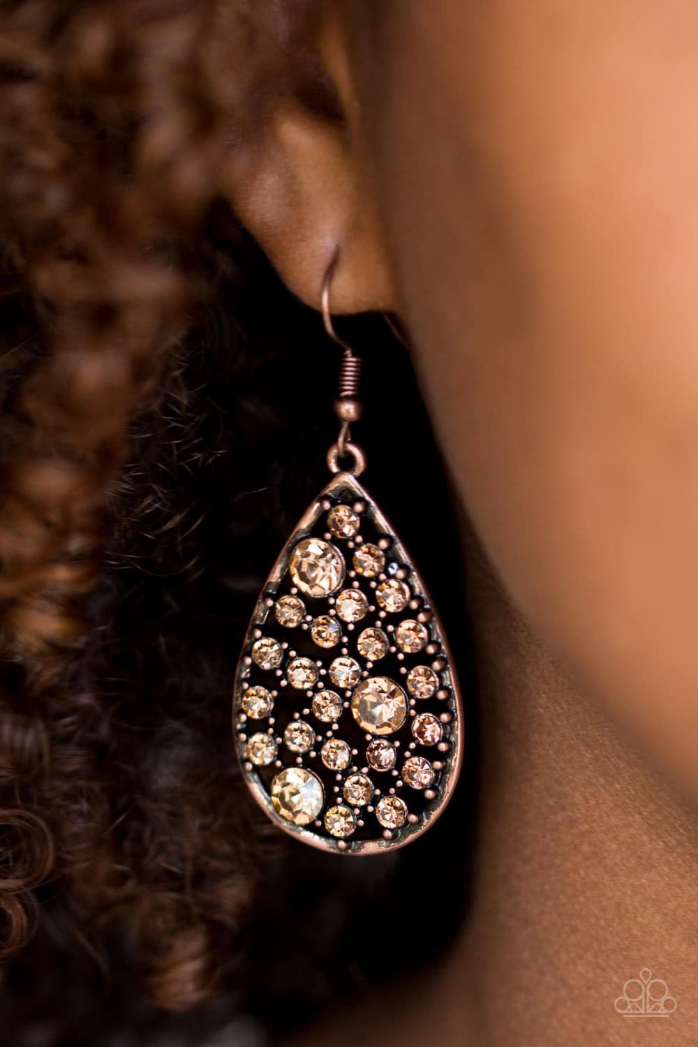 GLOW WITH THE FLOW" COPPER EARRINGS