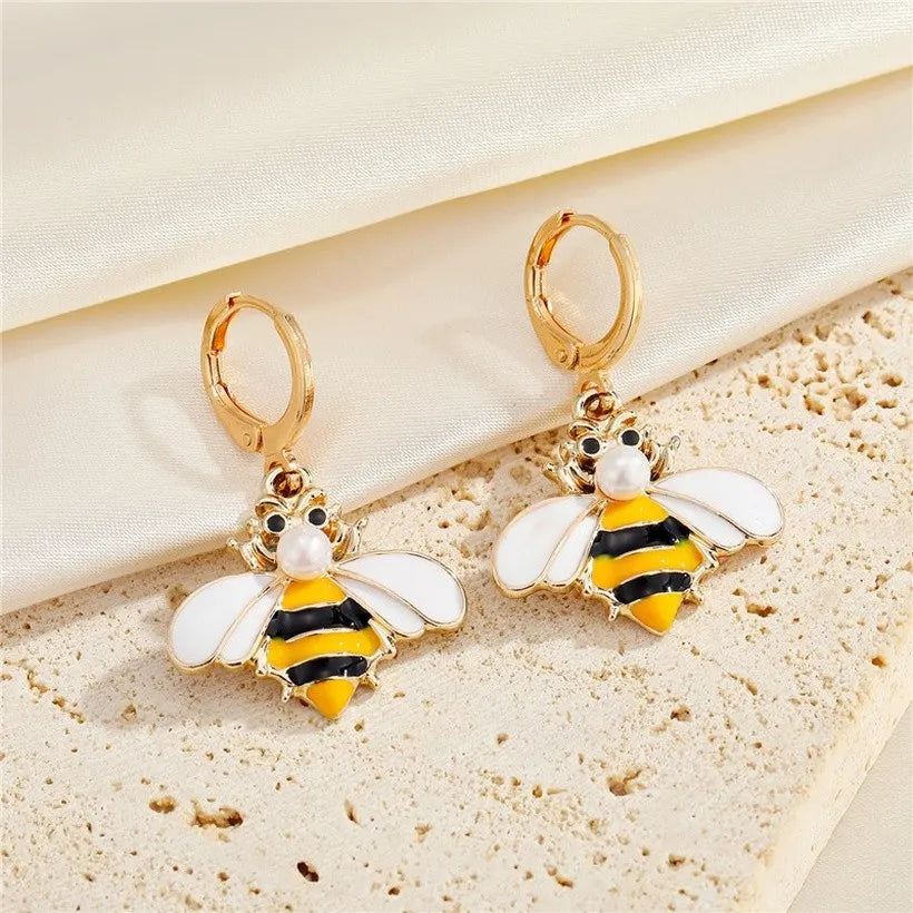 Bee mine multi gold earrings 4406