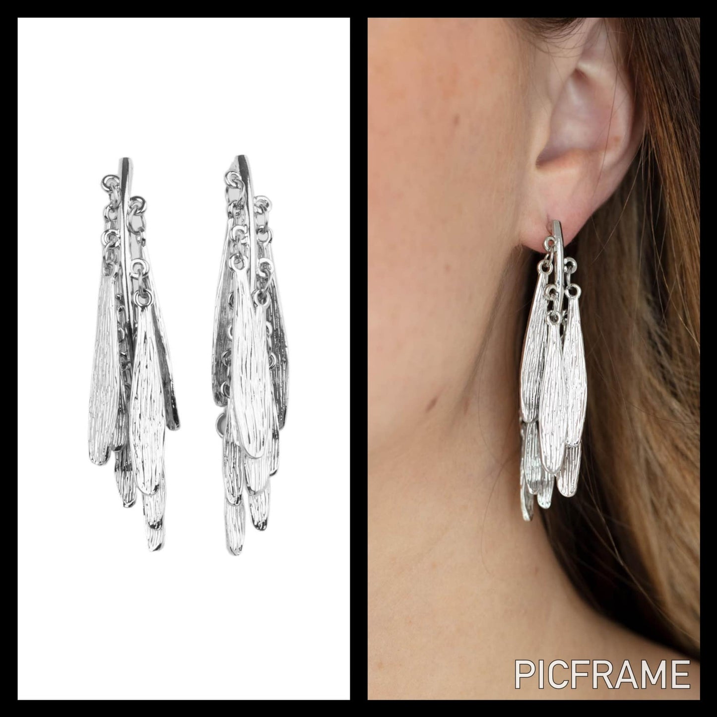 Pursuing The Plumes - Silver earrings papa
