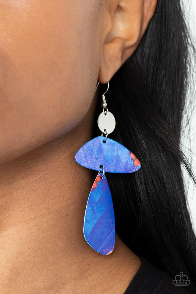SWATCH Me Now - Pink blue earrings