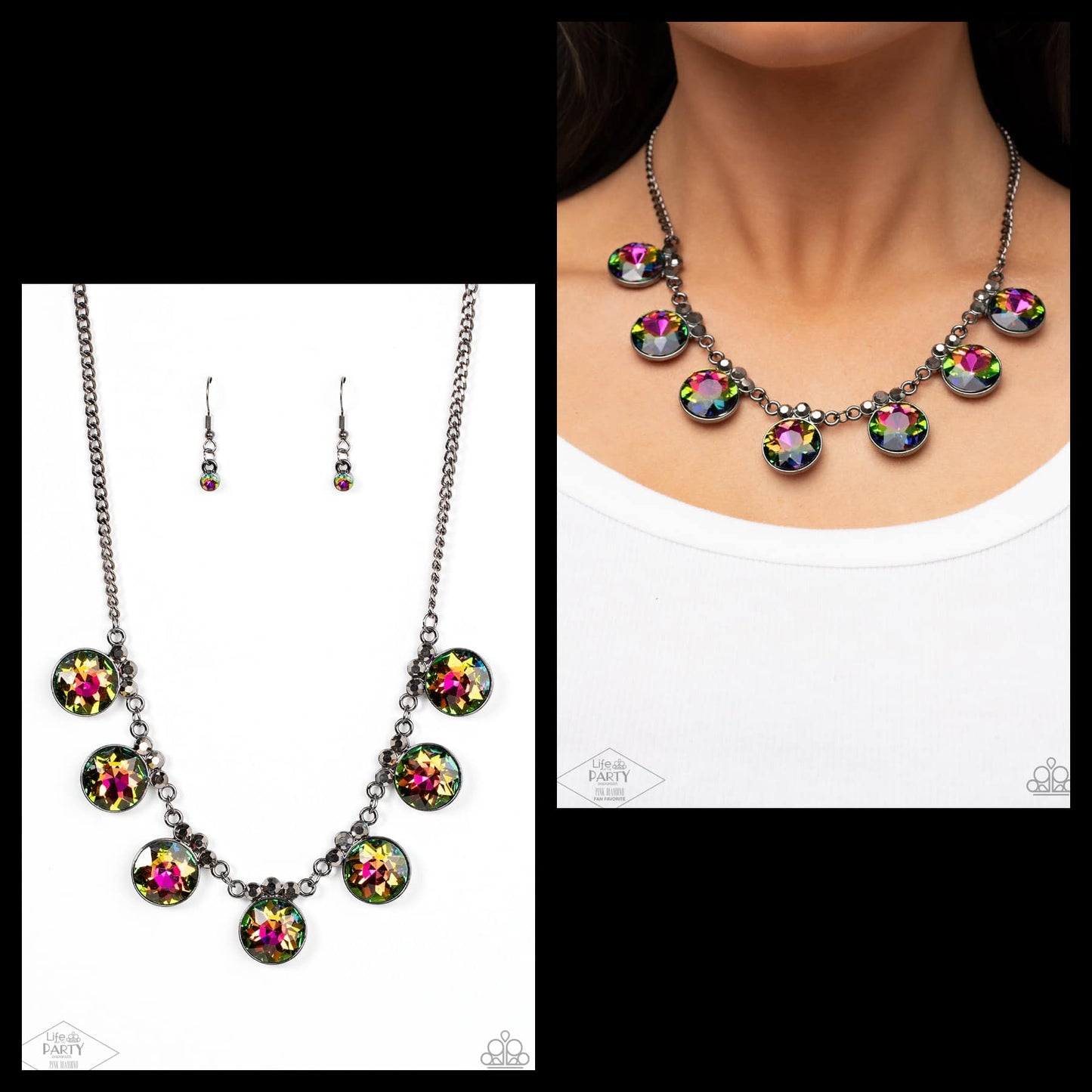 GLOW-Getter Glamour - oil necklace short papa
