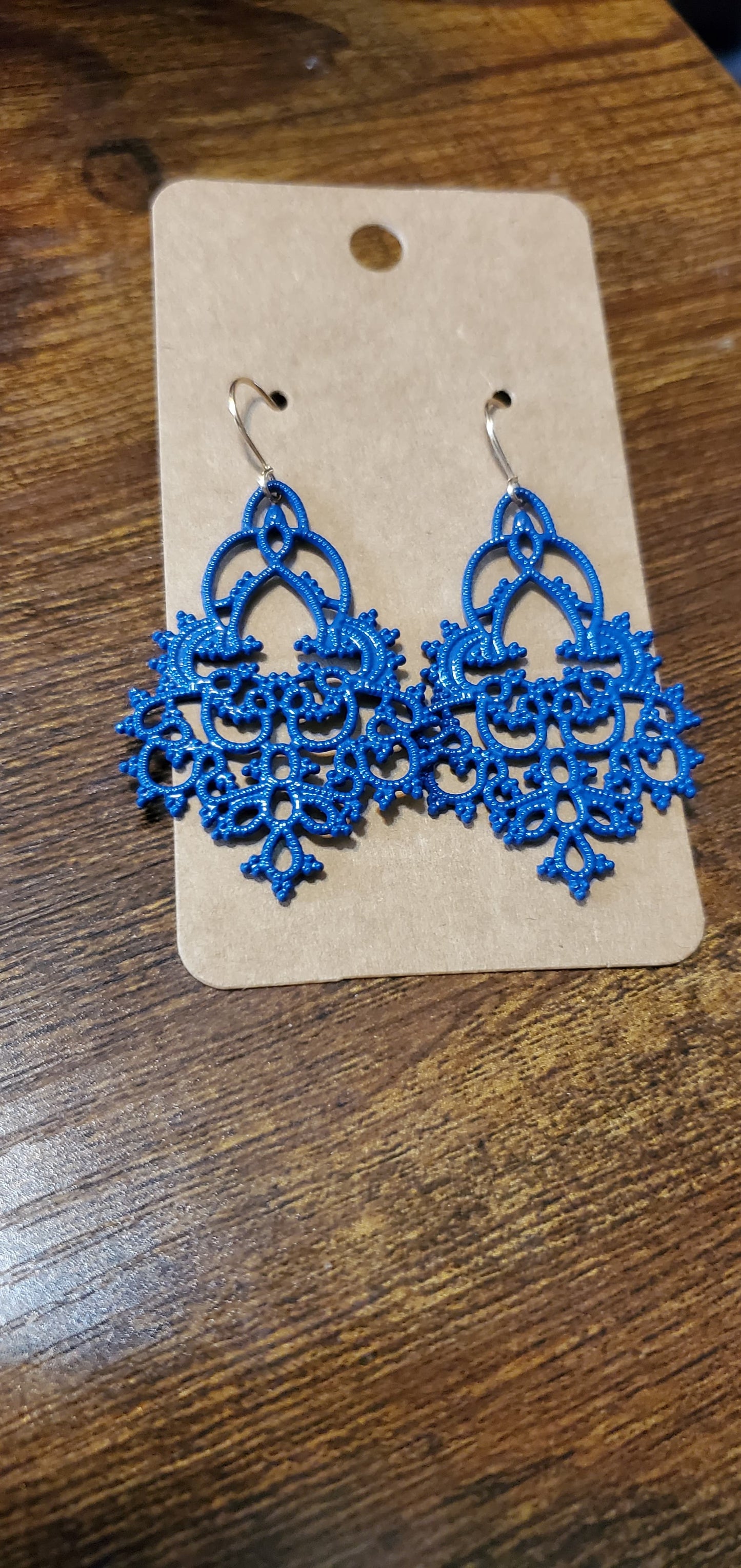 French blue earrings