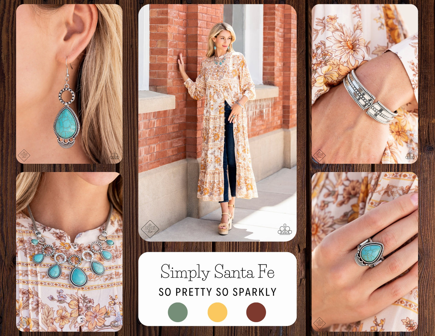 Simply Santa Fe set only earrings and rings 10 2022 papa