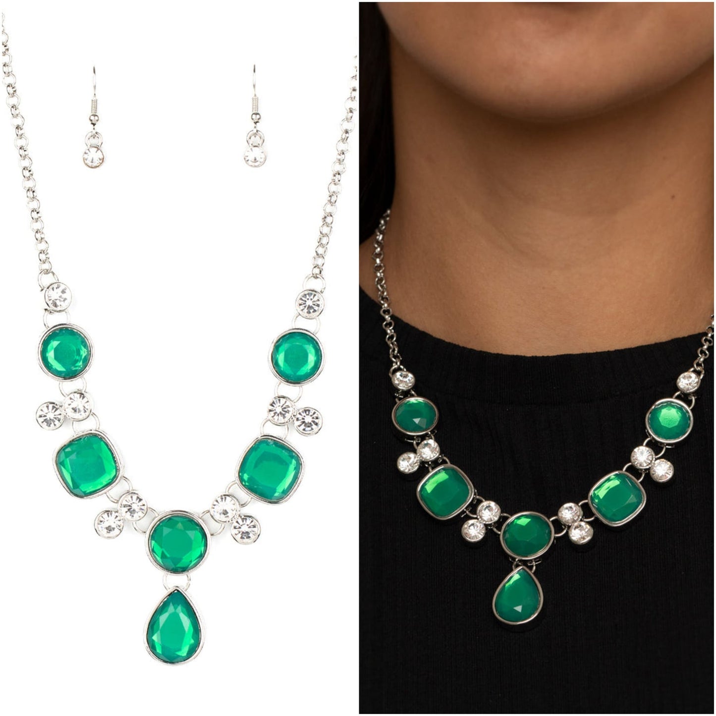 Definitively Diva - Green bracelet set papa