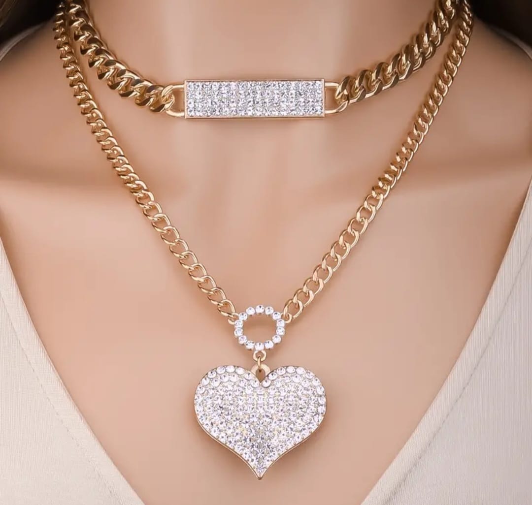 Truly gold layered necklace 2360