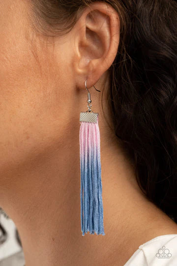 Dual Immersion - Pink earrings papa