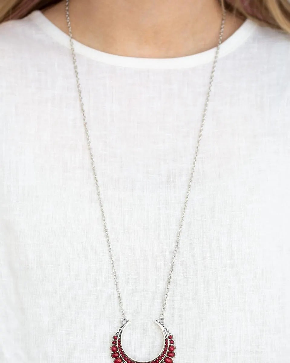 Count To ZEN - Red necklace long papa