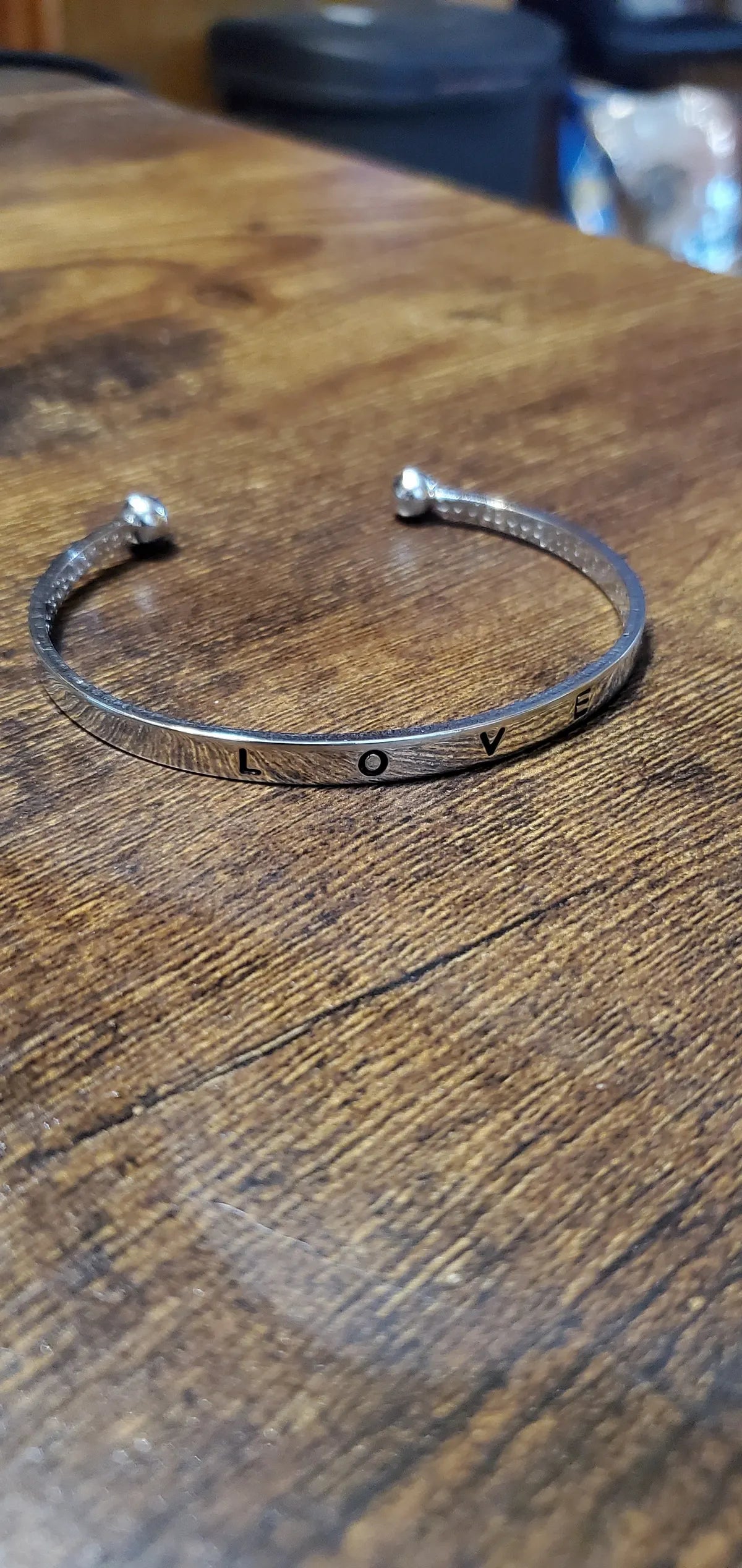 love silver bracelet papa