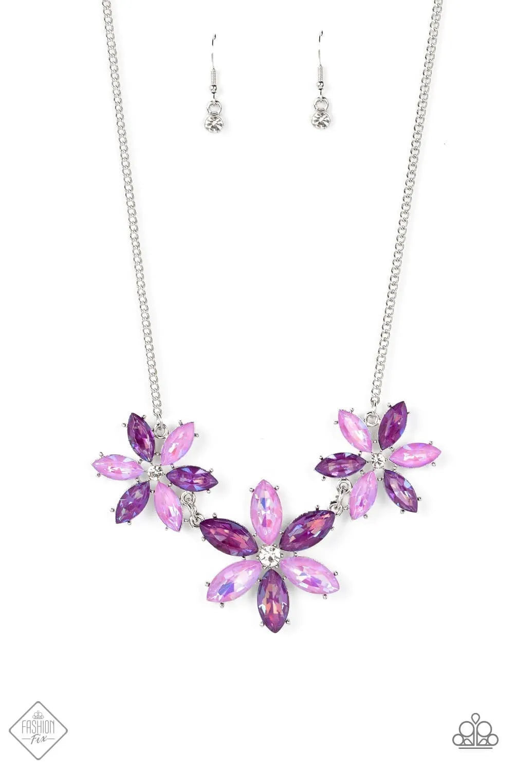 Meadow Muse - Purple short necklace