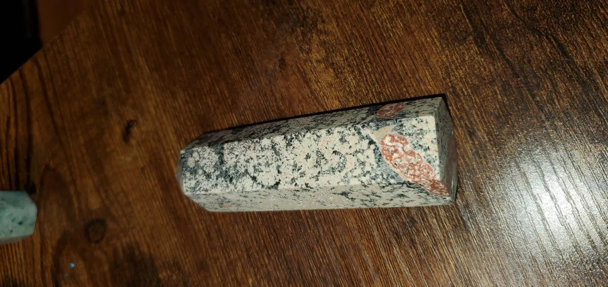 Leopard pink jasper crystal