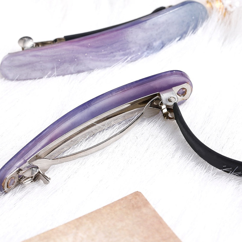 Pixie Purple hair clips 8605