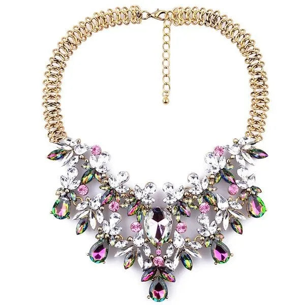 Going all out gold zi iridescent necklace