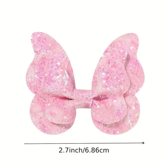 oil butterfly pink clips