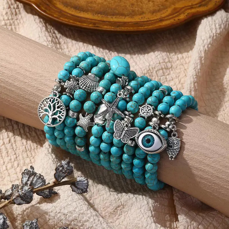 cast a stone without a butterfly blue stone bracelet 1530