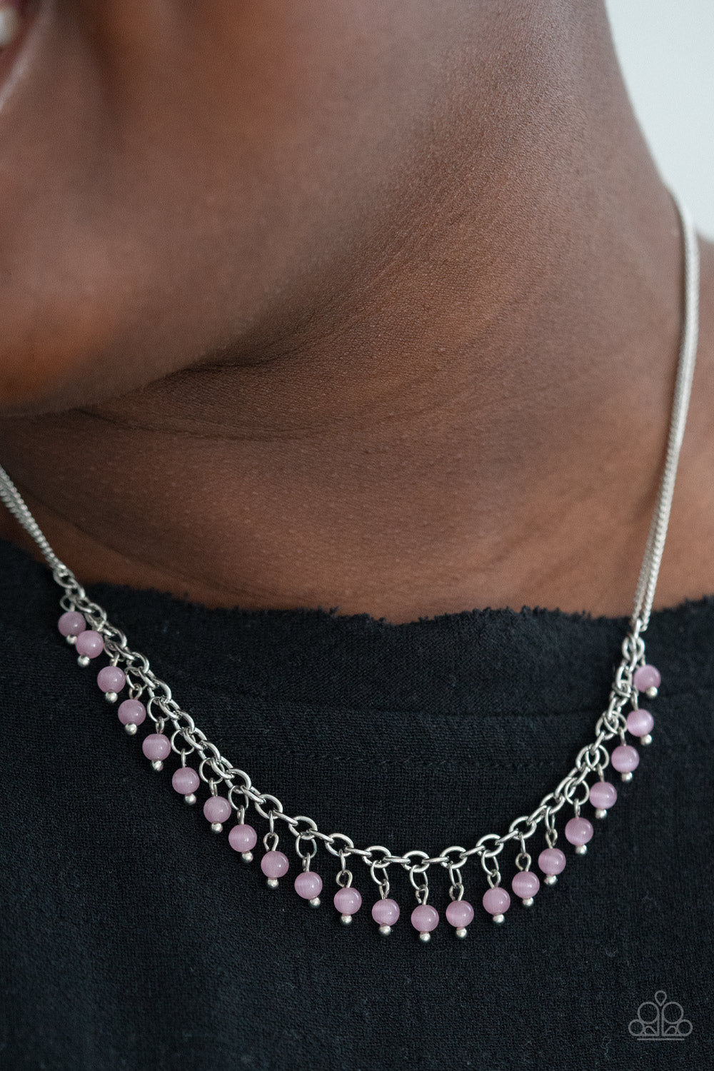 Papa Dew A Double Take short Pink Necklace