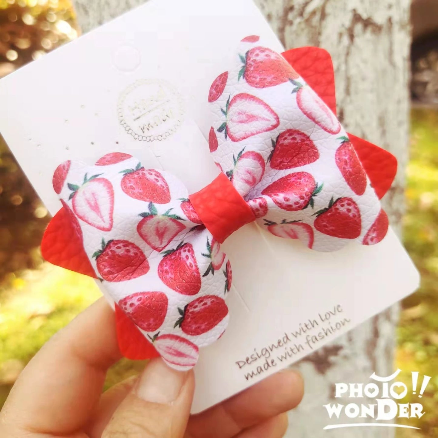 Fruity hair clip  bows