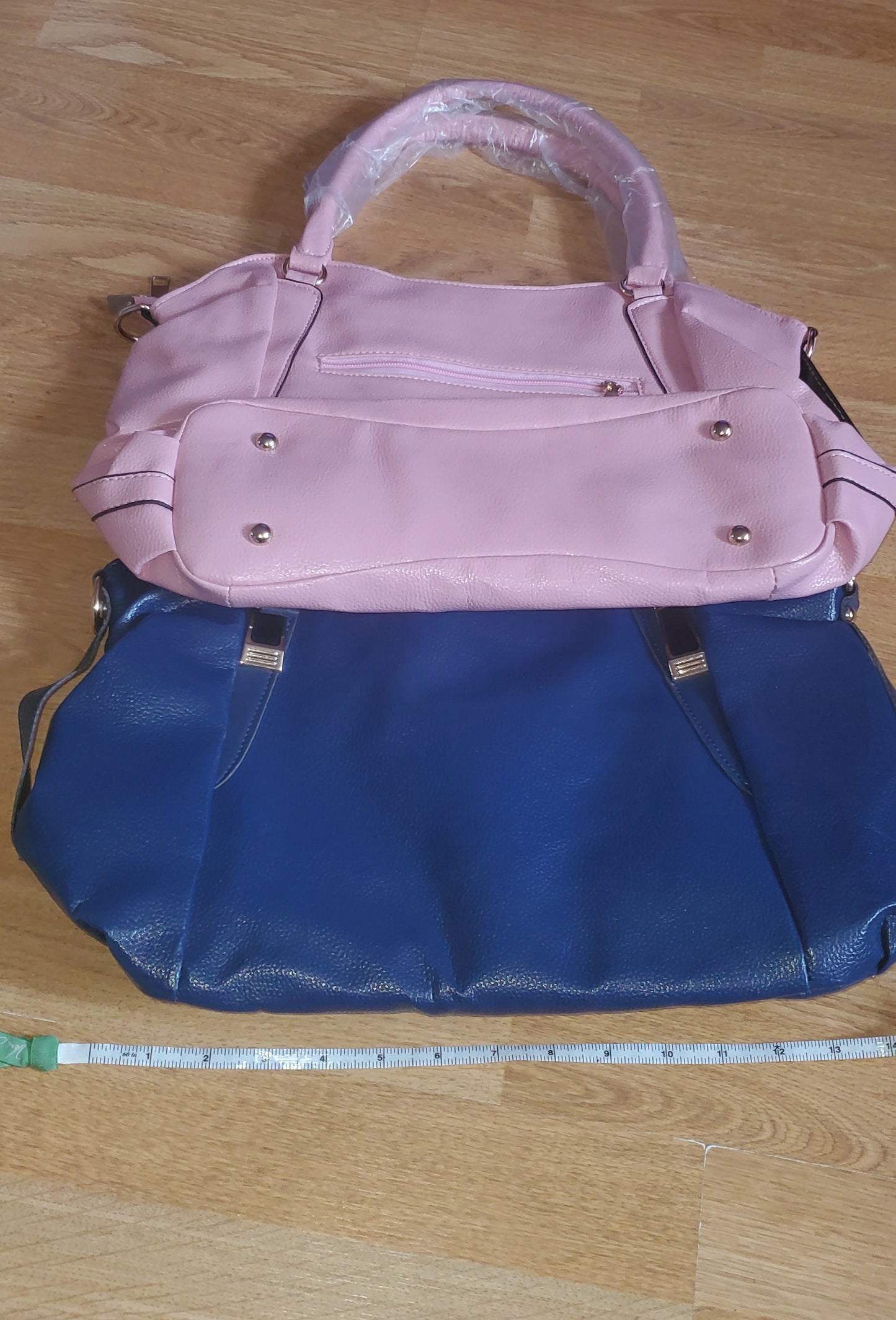 Mom pink blue hobo purse