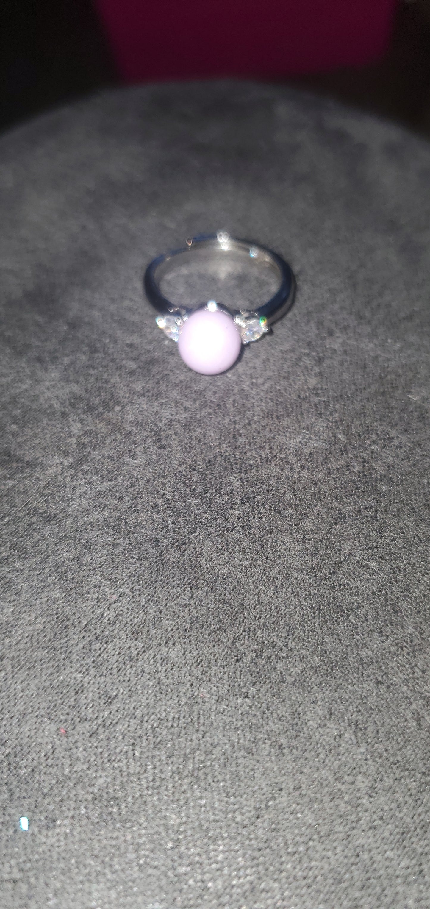 candy iridescent acrylic Pearl Ring 5079 adjustable