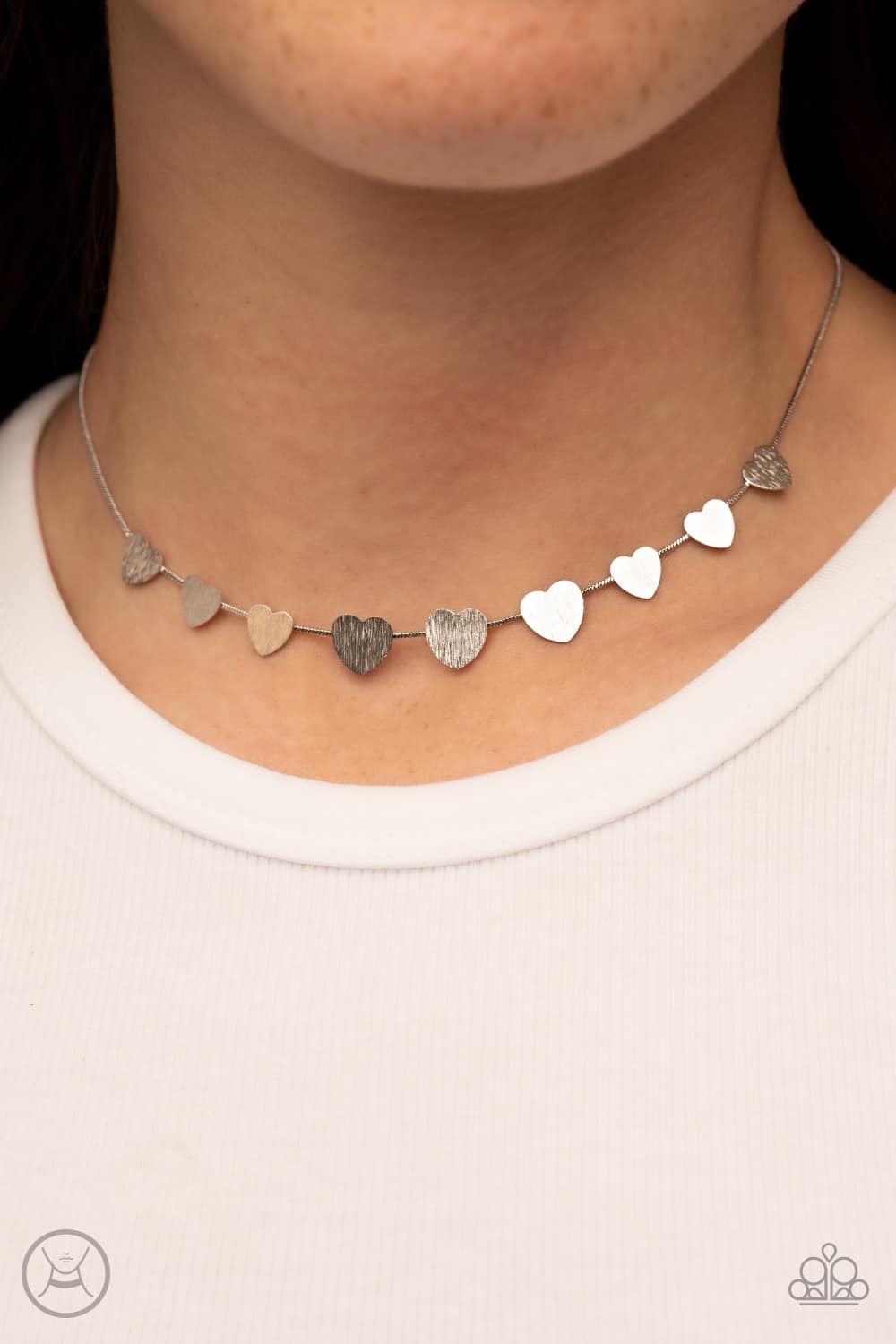 dainty desire silver choker papa