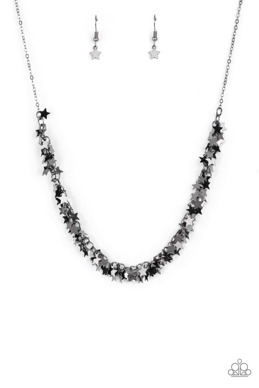 Papa Starry Anthem " black short necklace