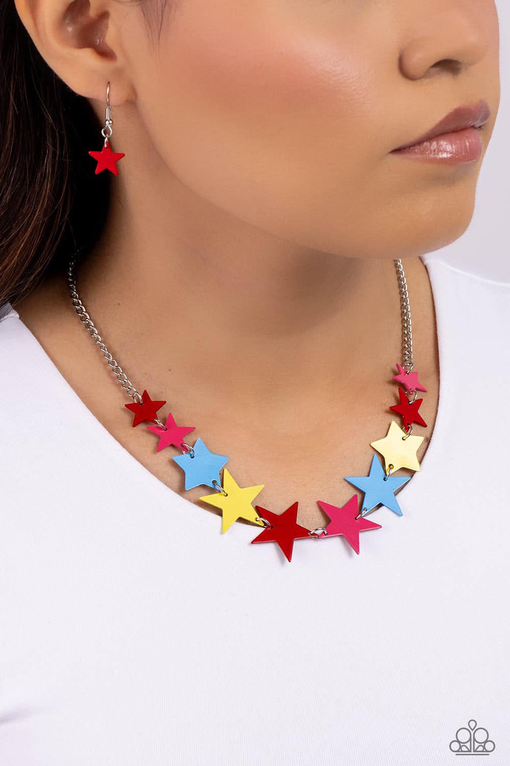 Starstruck season red short necklace 128xx