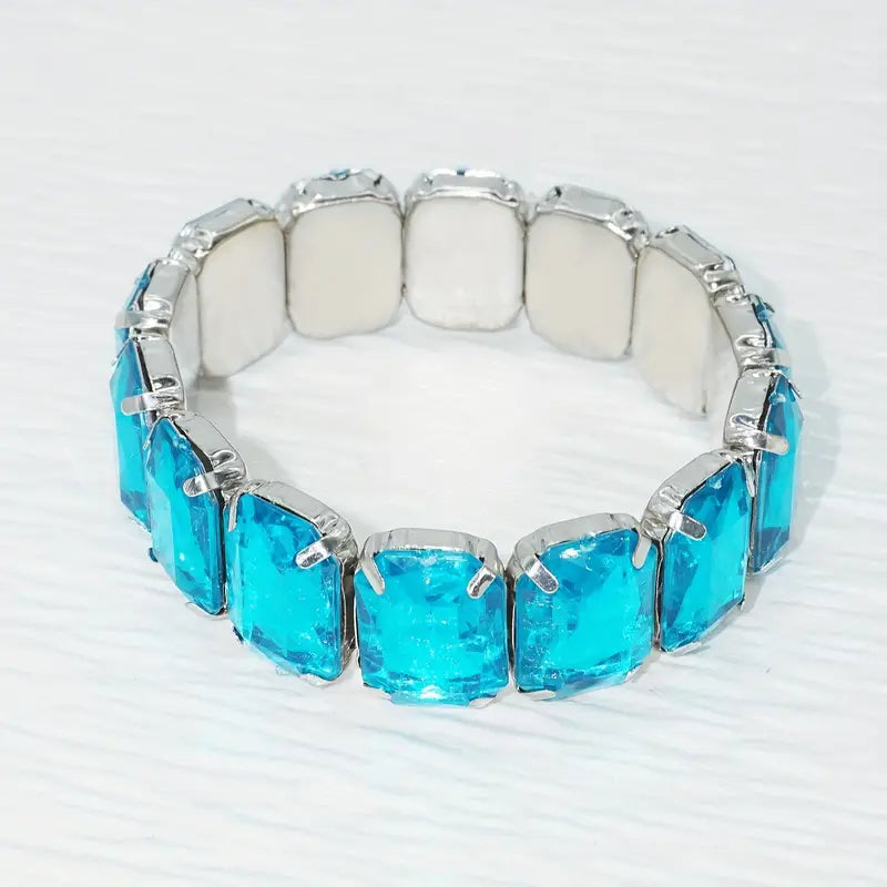 crystal clear blue bracelet 7191