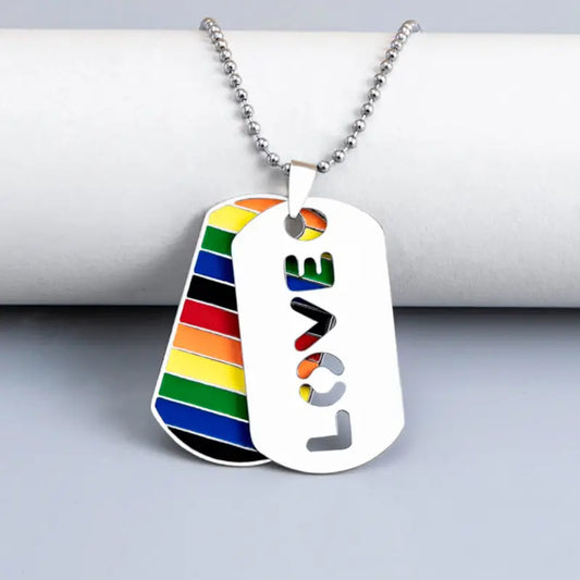 Love is the rainbow short necklaces 9023