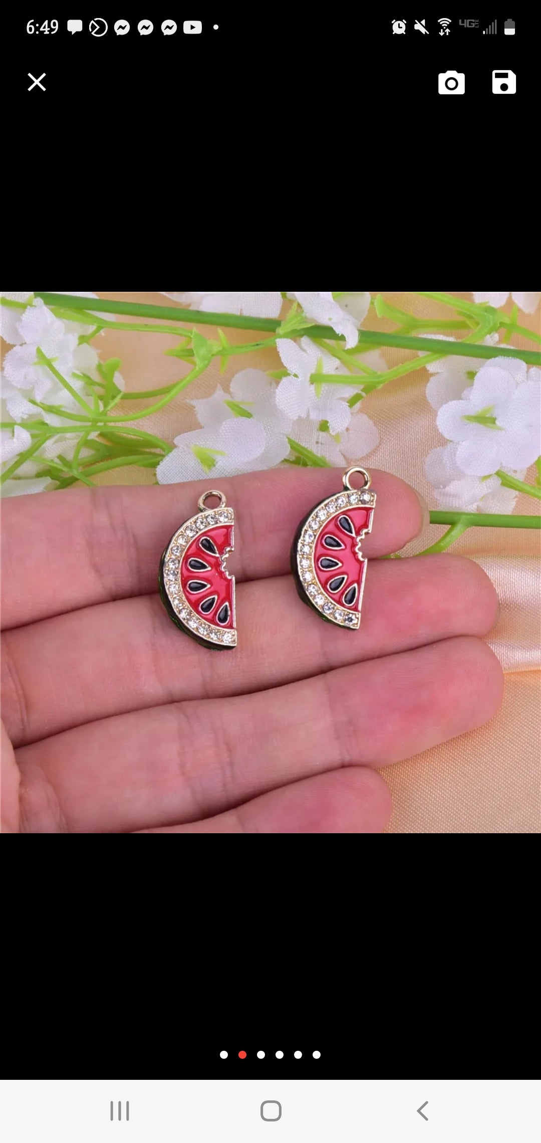 Watermelon earrings