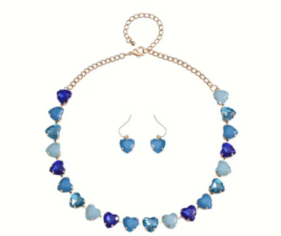 Valentine charm short necklace sets 7697 2460