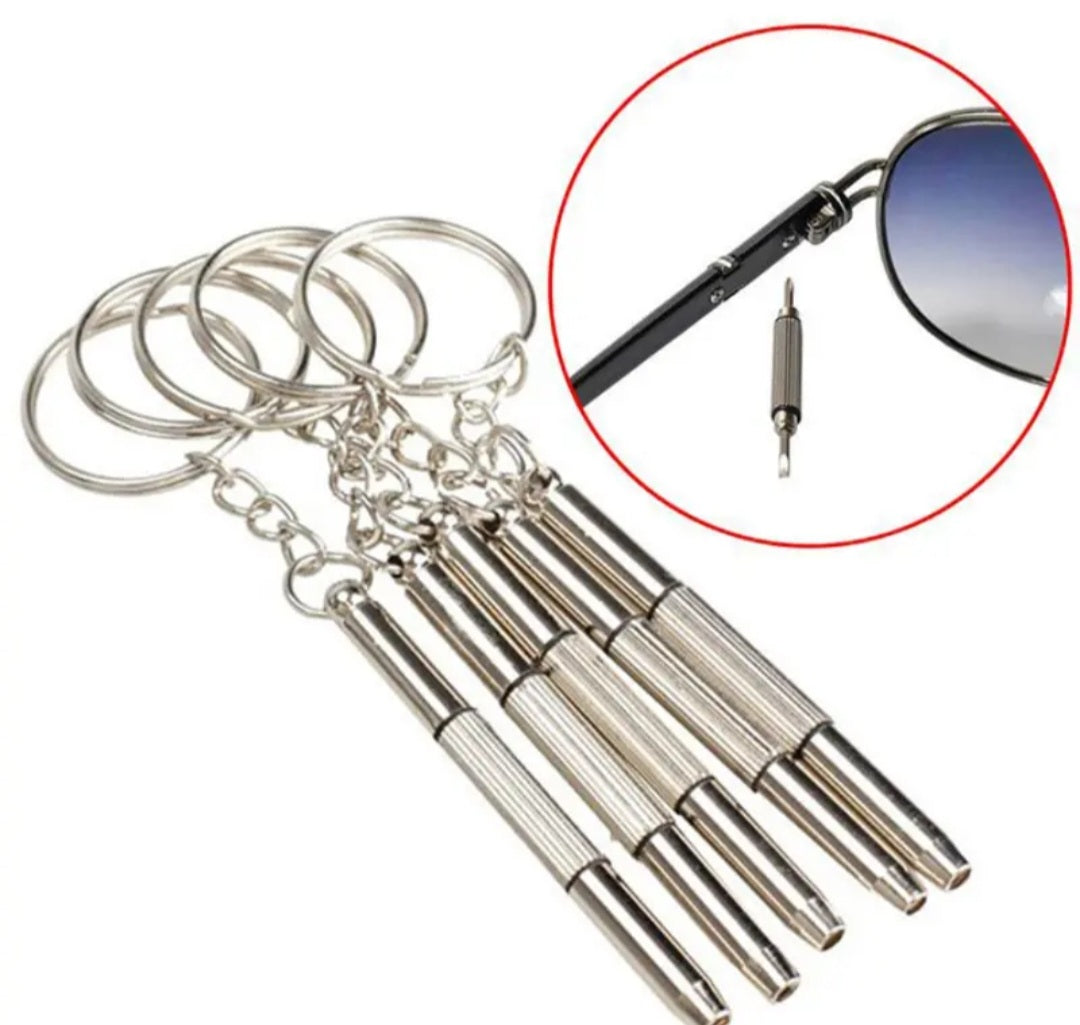 eye glass screwdriver keychain good to have on the go