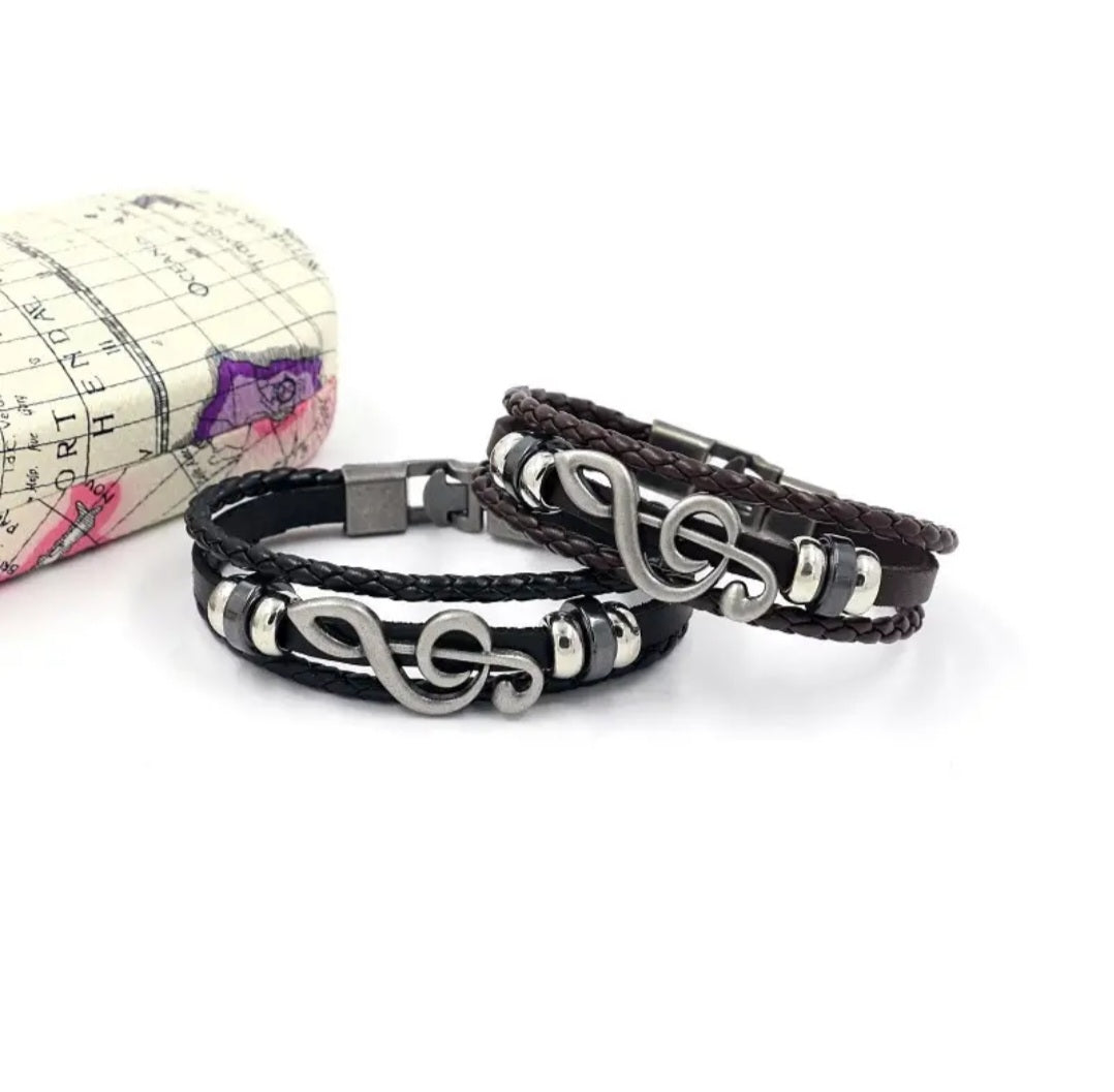 Weed and music wraps bracelets