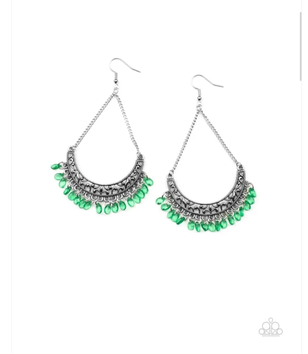 Orchard Odyssey Green Earrings papa