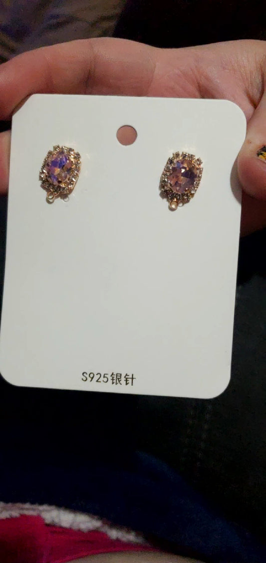 Iridescent studs post 8655