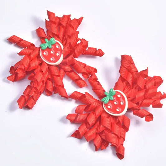 strawberry fun hair clips 0684