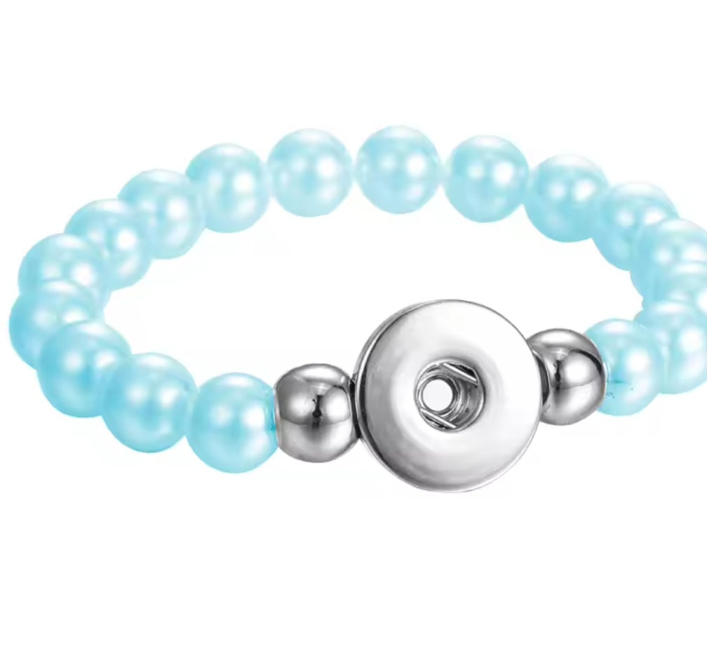 New 18 mm snaps bracelets and necklace iridescent