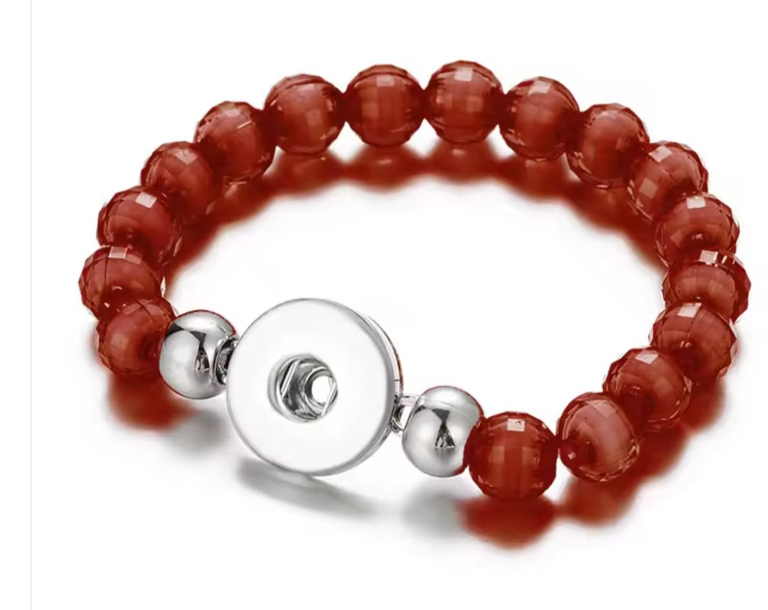 New 18 mm snaps bracelets and necklace iridescent