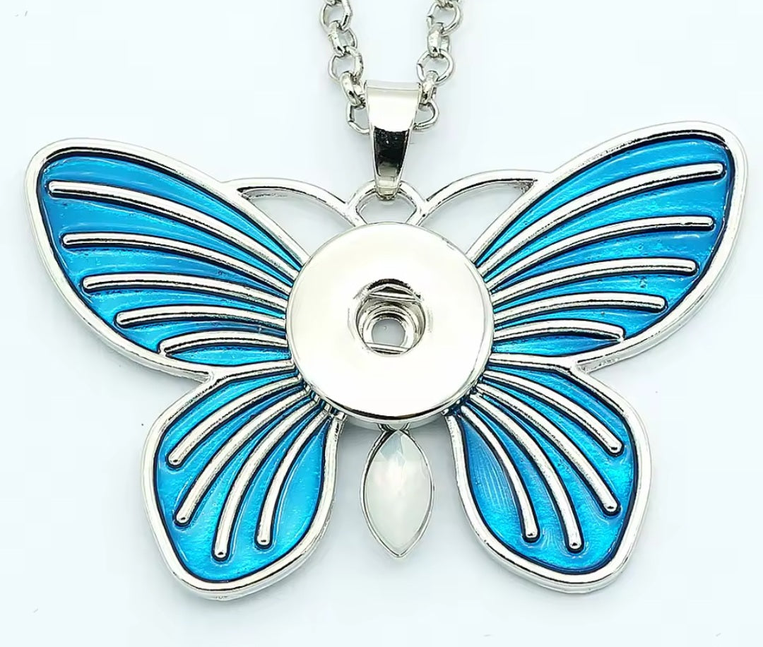 New 18 mm snaps bracelets and necklace iridescent