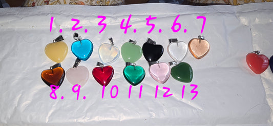 Hearts of many short cord necklace