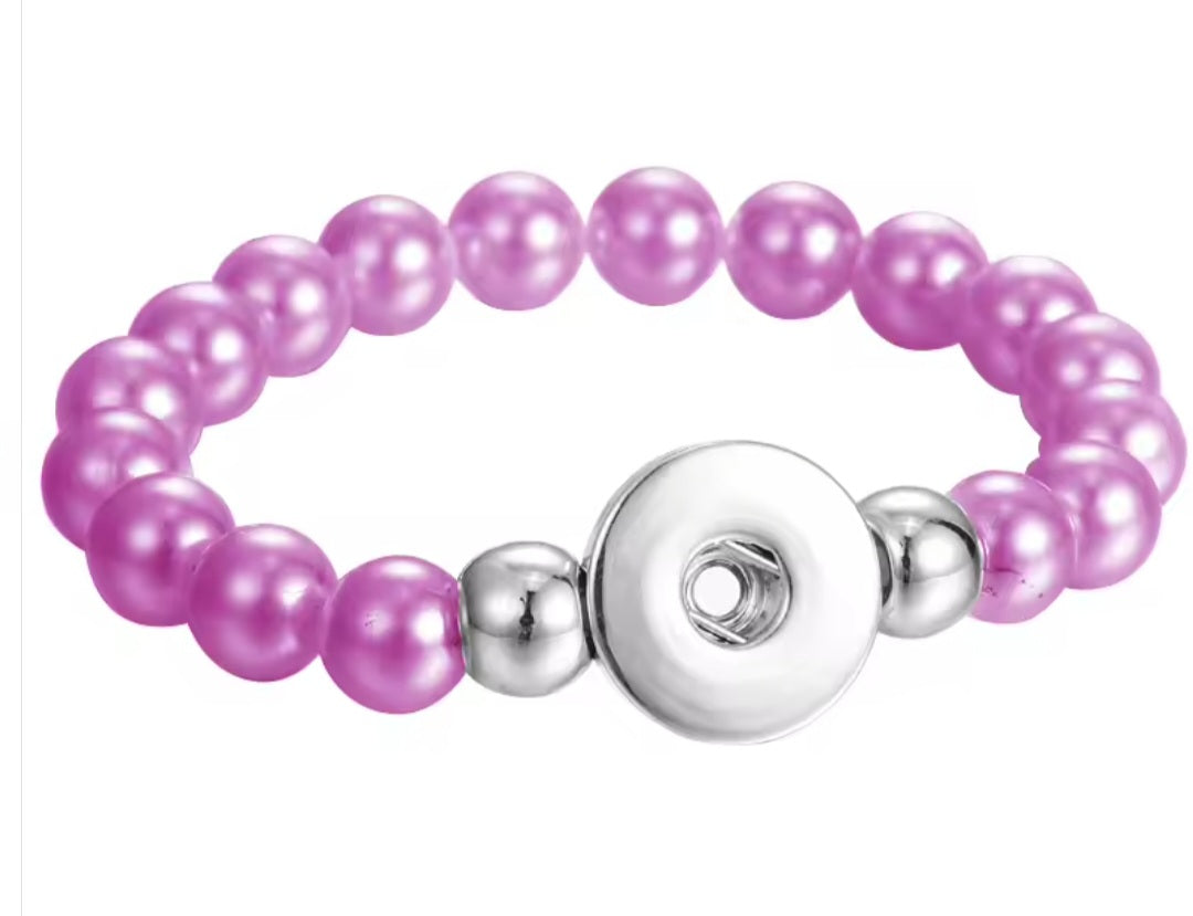 New 18 mm snaps bracelets and necklace iridescent