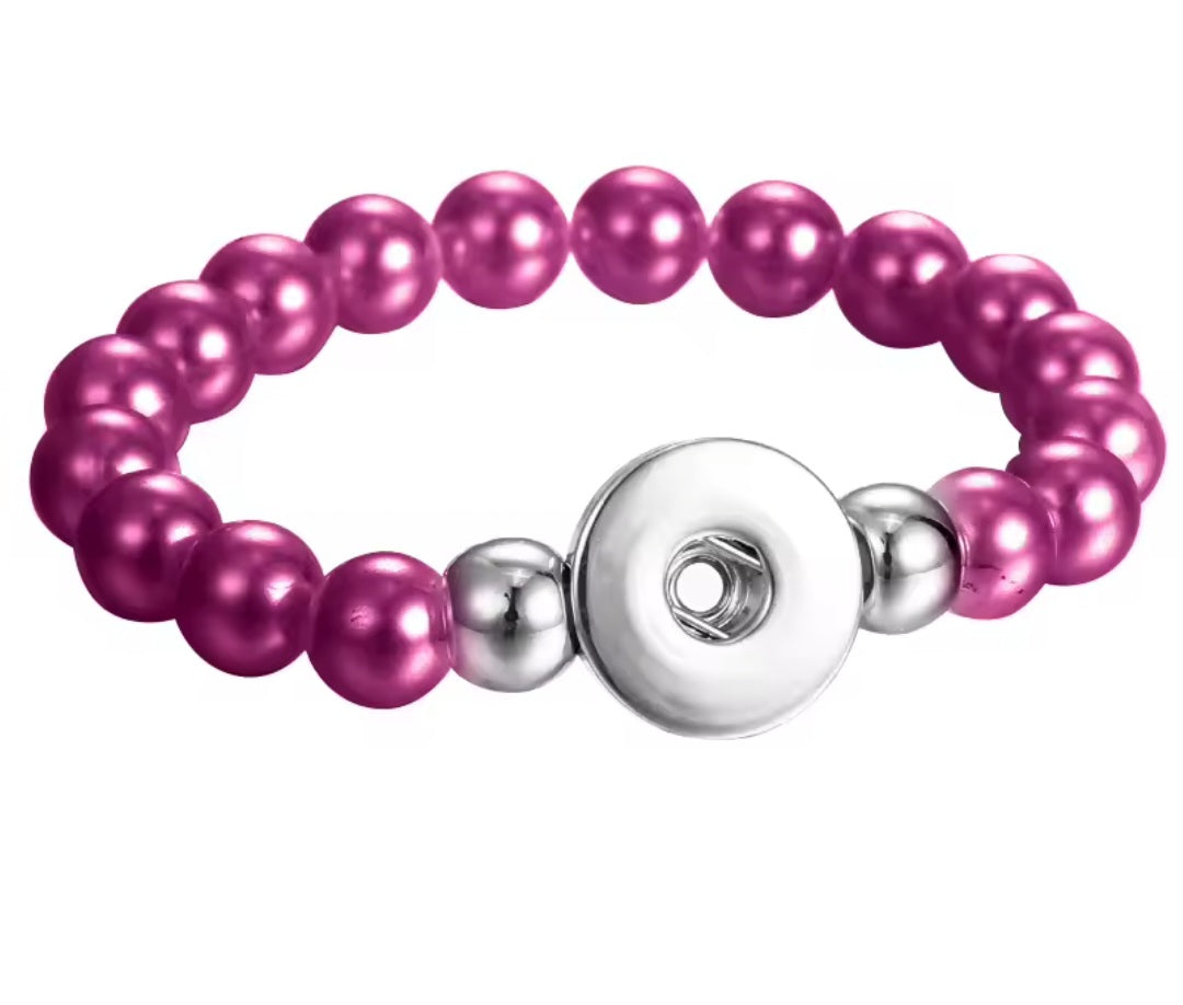 New 18 mm snaps bracelets and necklace iridescent