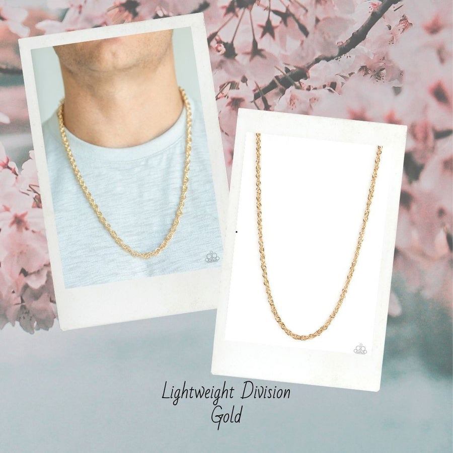 Lightweight Division - Black gold urban necklace