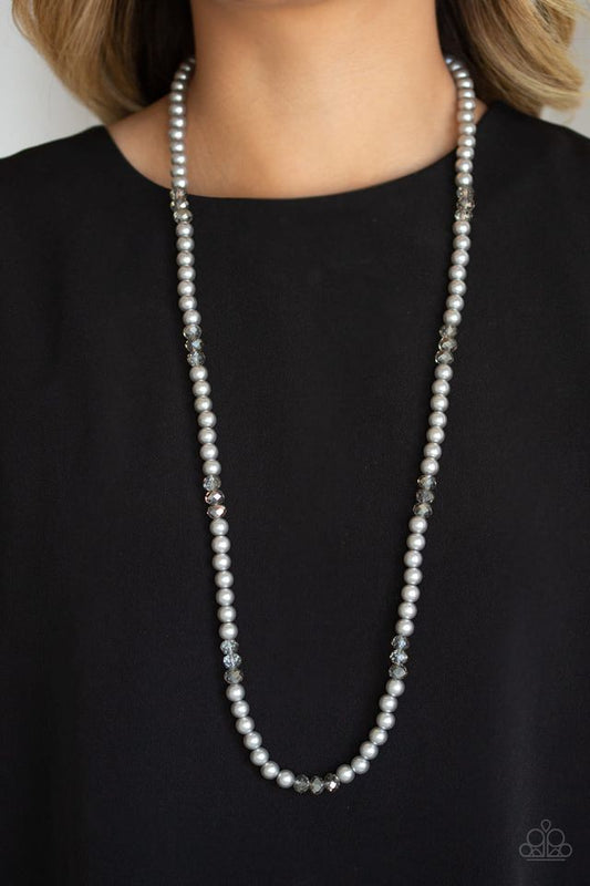 Girls have more funds- silver Necklace long 373XX