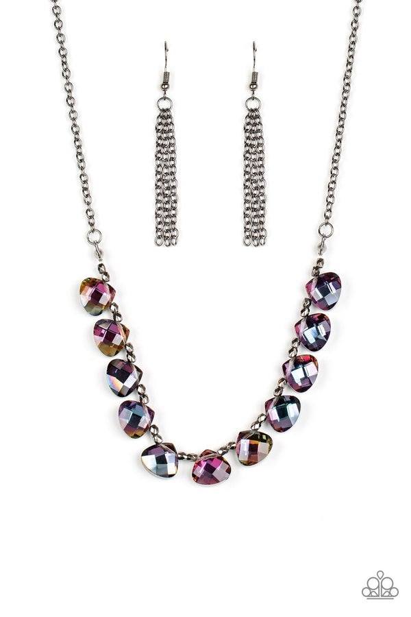 Catch A Fallen Star Multi  short necklace 144xx
