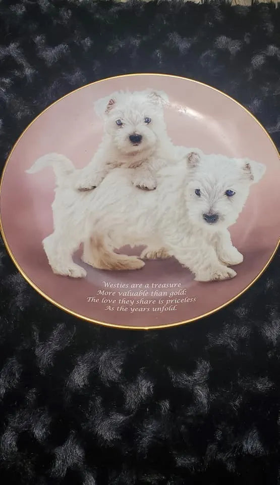 Home dog terrier plates