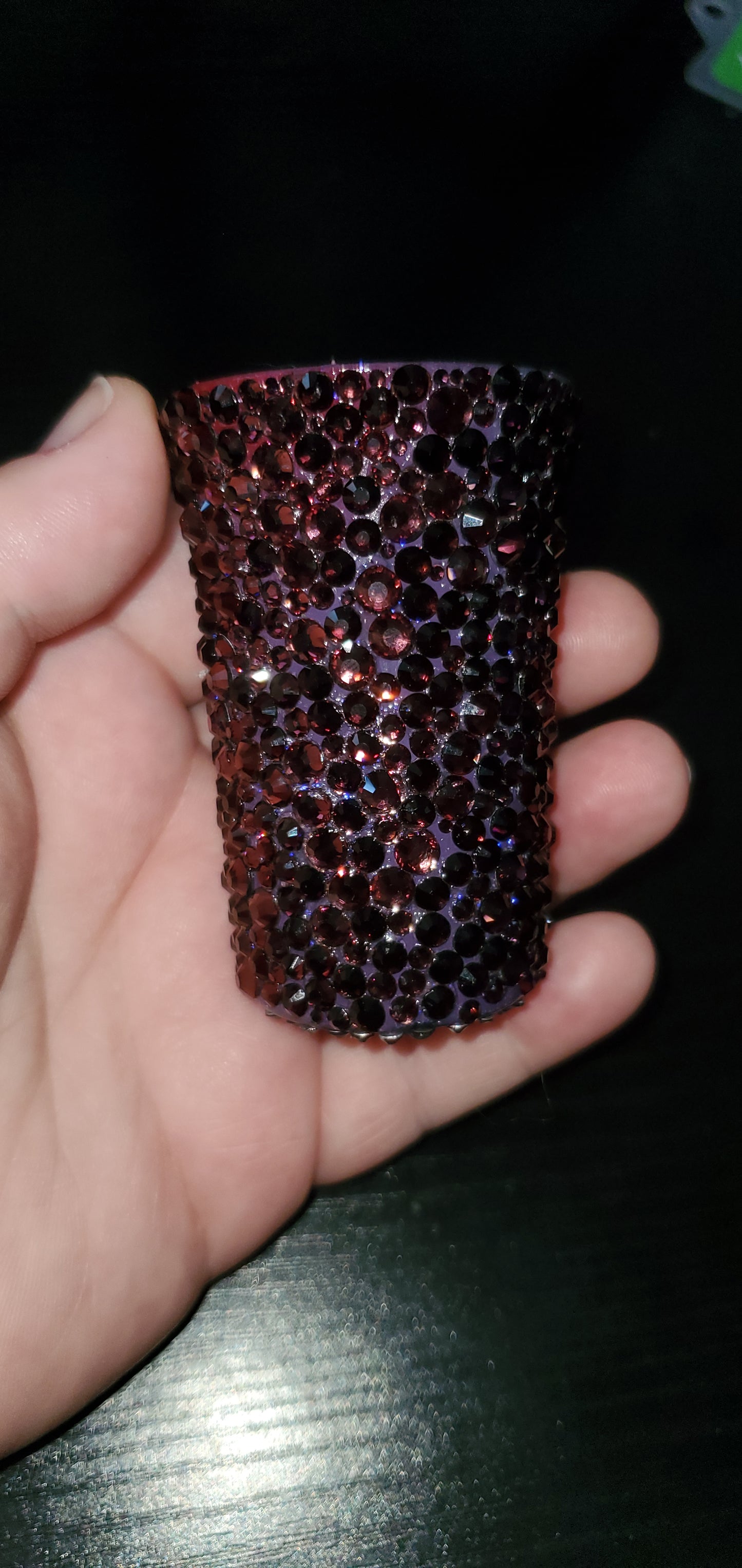 Glitter hot glass cups