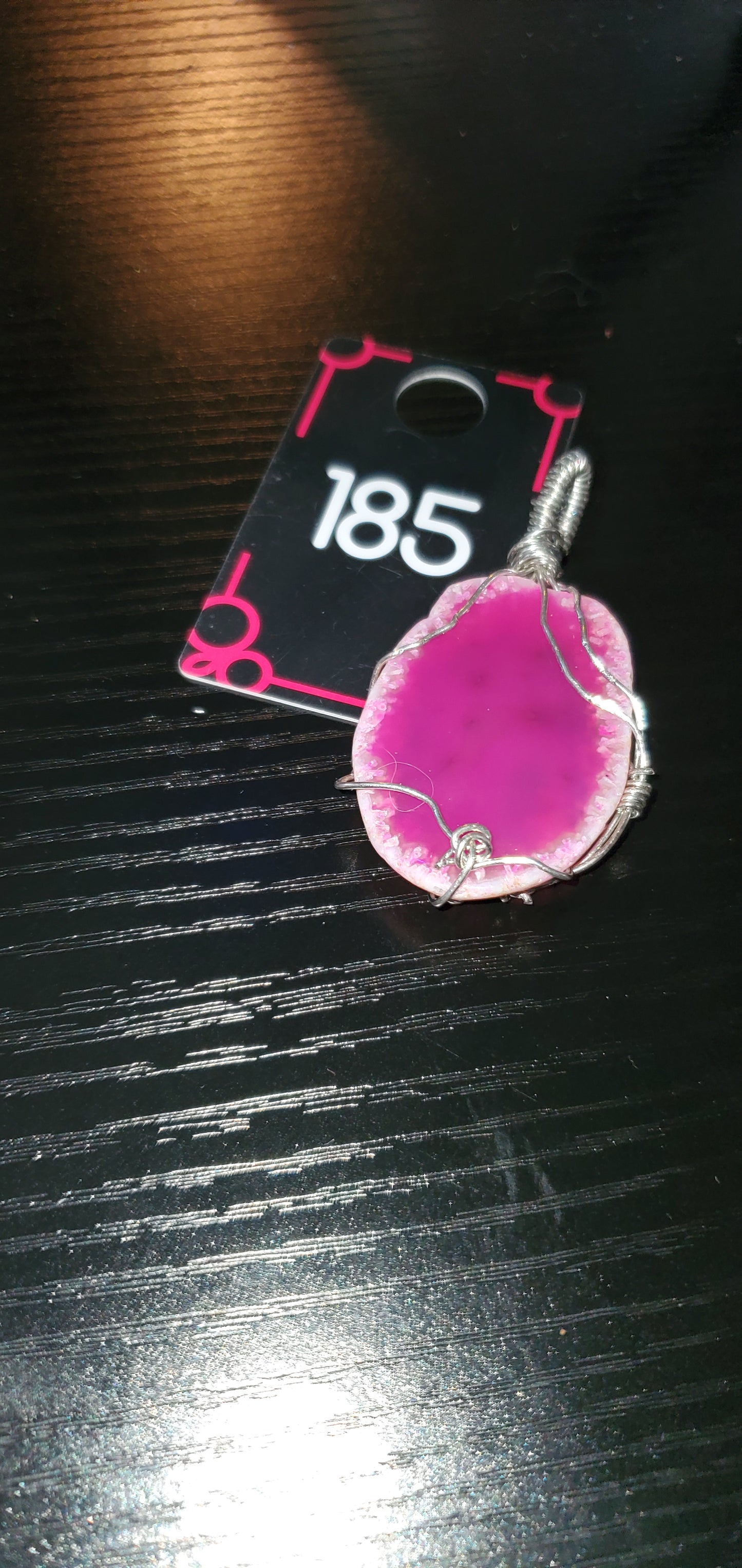 Handmade stone short necklace