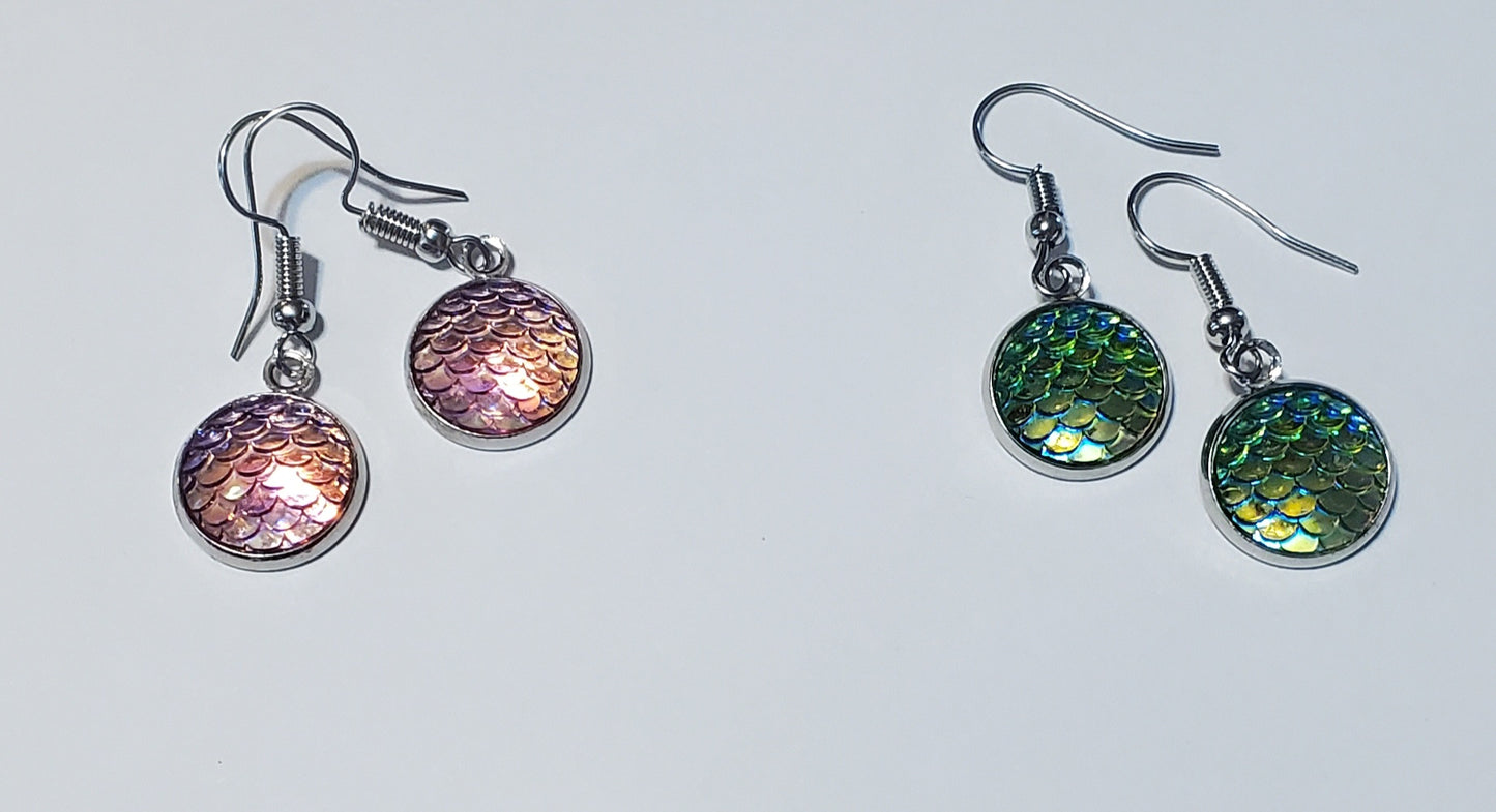 Dragon scale multiple earrings 0319