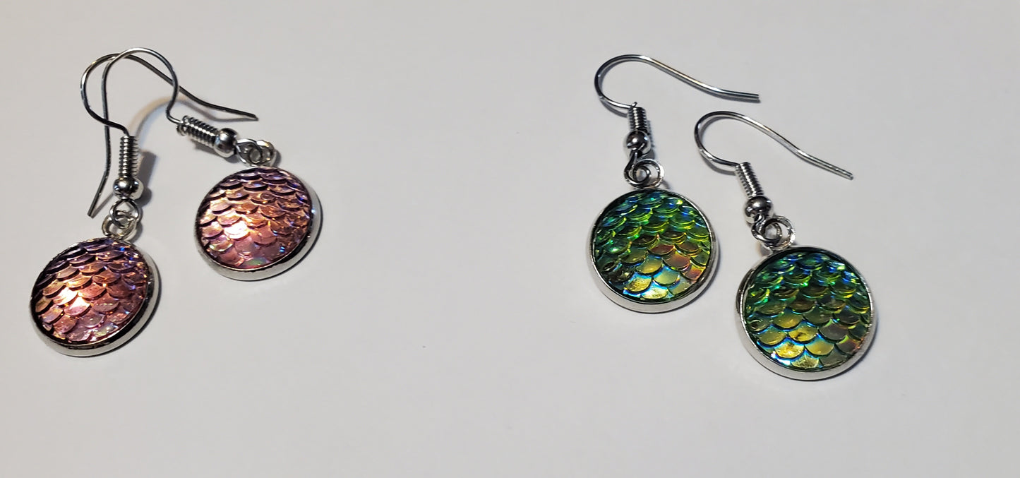 Dragon scale multiple earrings 0319