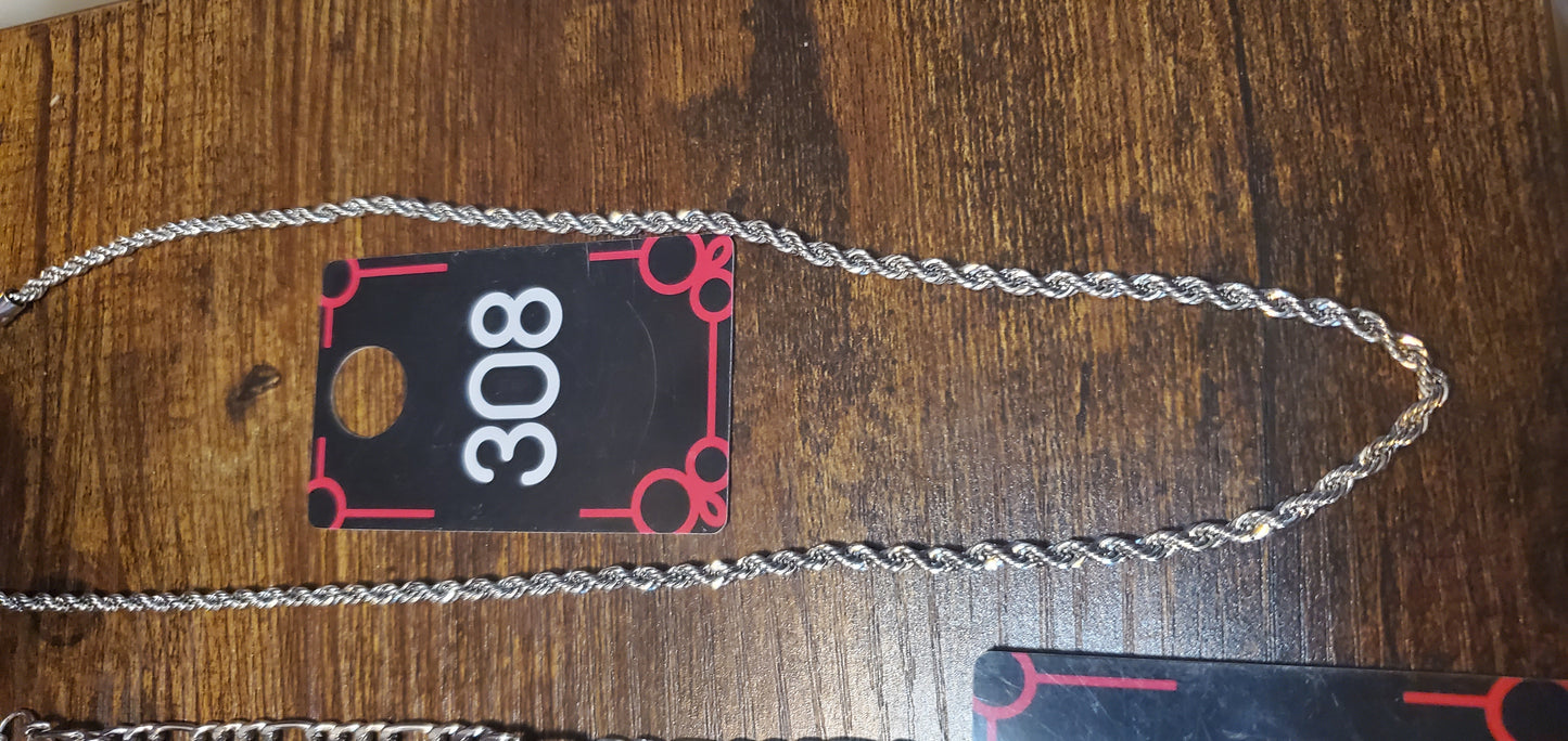 Layer of silver necklace